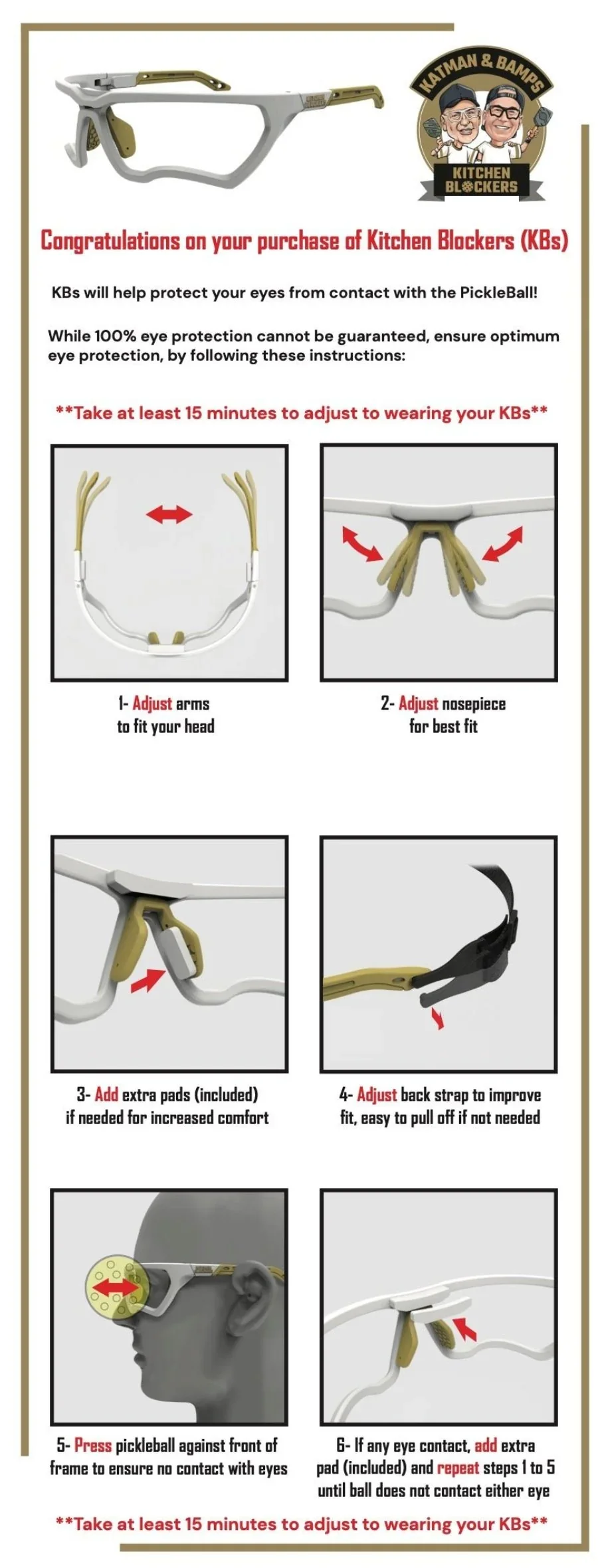 Kitchen Blockers - Protective Pickleball Eyewear - Image 5