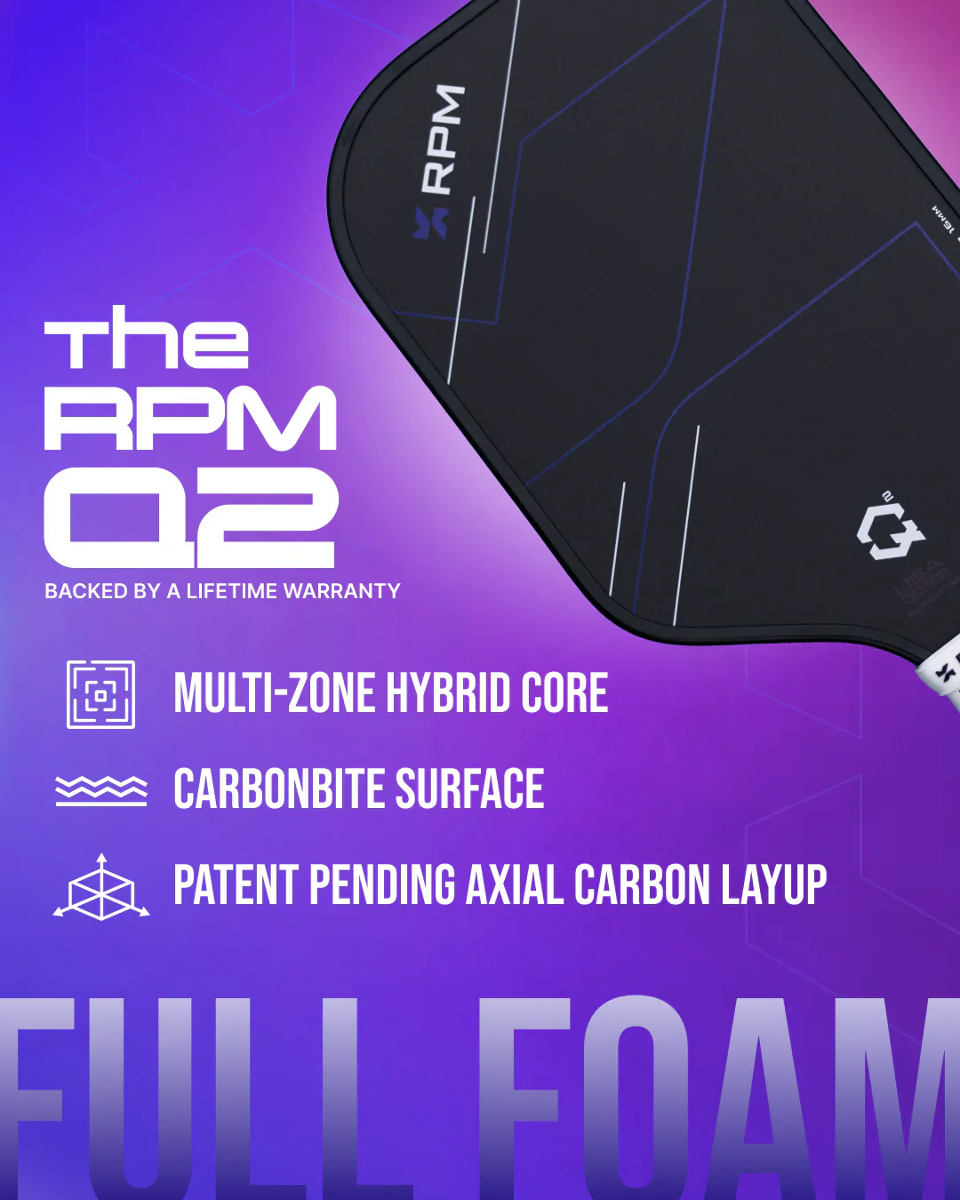 RPM Q2 16MM WIDEBODY PICKLEBALL PADDLE (Coming Soon) - Image 6